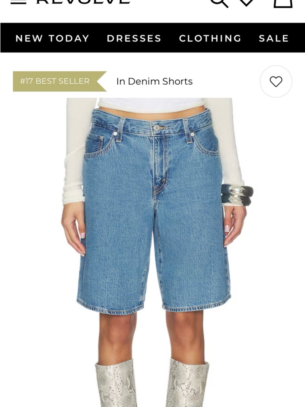Levi’s High Loose Denim Jorts Size 28